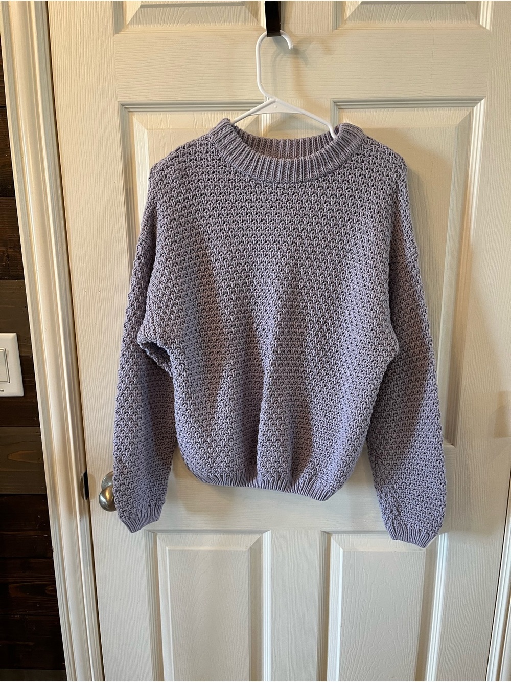 Universal Threads Women's Purple/Lavender Cottagecore Sweater, S